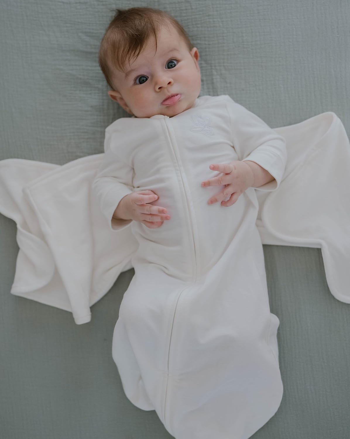 Organic Cotton Blend, All-in-One Sleep Sack Training System for Newborn Infant Baby