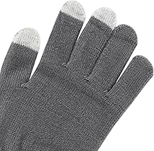 Electric USB Heated Gloves Full Finger Knitting for Women Men Outdoor Gray