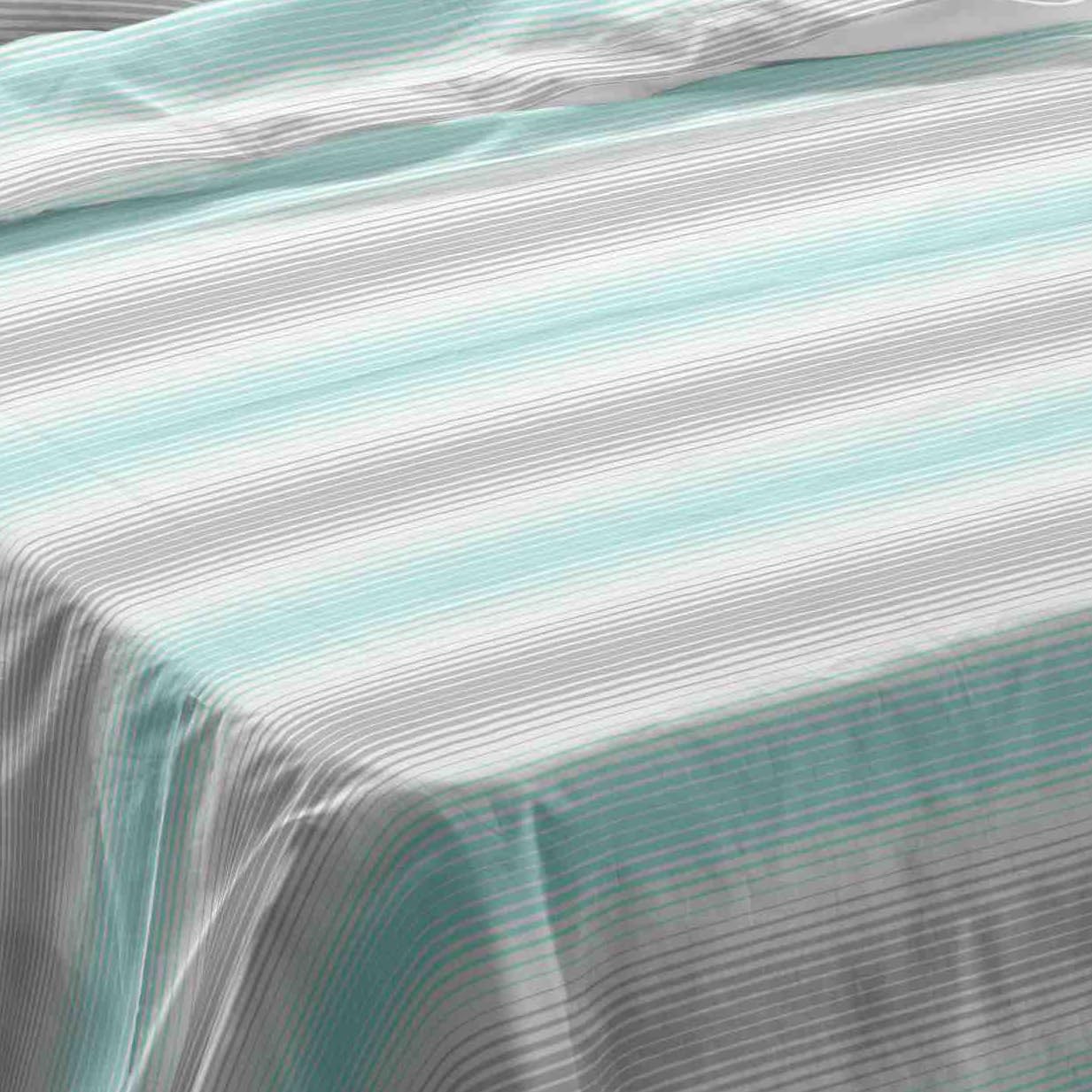 NATURALS - Set di lenzuola stampate per letto 150-100% cotone flanella - Include lenzuolo sopra + lenzuolo con angoli + 2 federe - extra morbido, traspirante - Volga