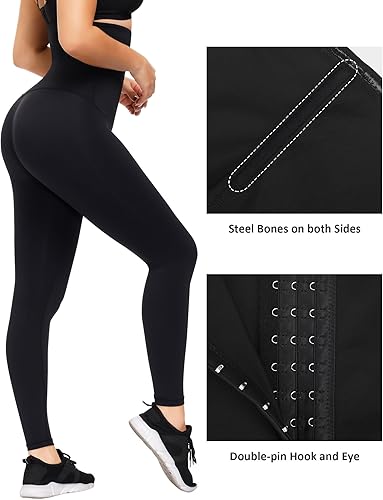 Miniatura 5 de FeelinGirl High Waisted Leggings Tummy Control for Women Corset Waist Trainer Thigh Slimming Compression Yoga Pants