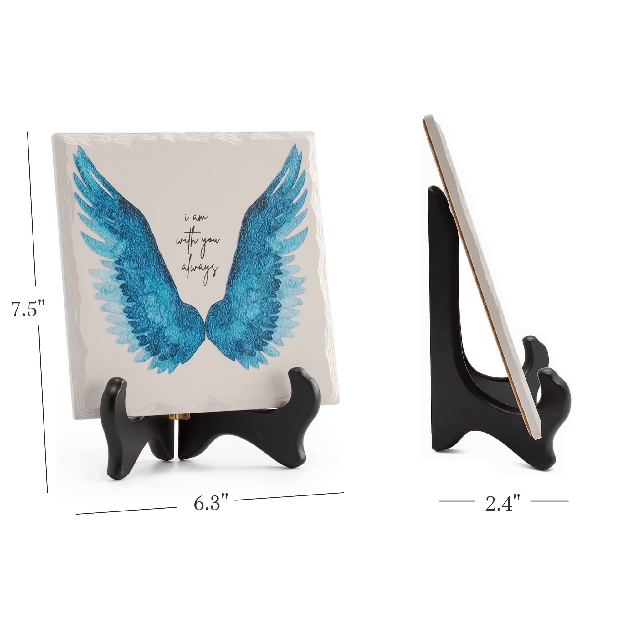 AMBOBE Gedenk-Windspiel – Beileidsgeschenk, 81,3 Cm, Schwarz, Aus Eiche & Aluminium, Mit Karte