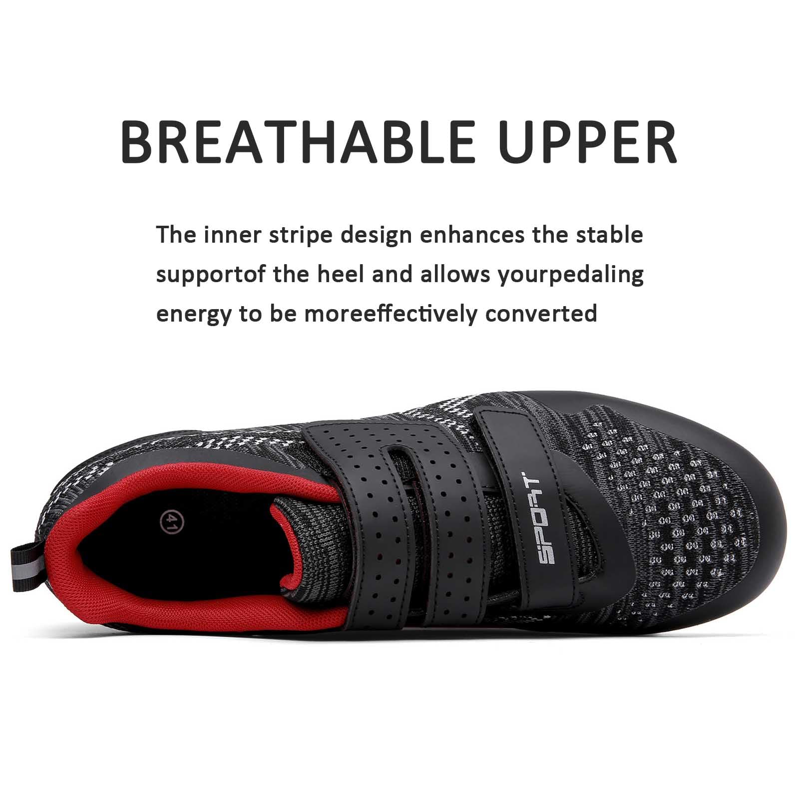 Zapatos Ciclismo Aire Libre,Zapatos Bicicleta MontañA,Zapatos Bicicleta MontañA,Respirable,Resistente Al Desgaste,Adecuado para Ciclismo Carretera Turismo,Incluso para Ciclismo MontañA