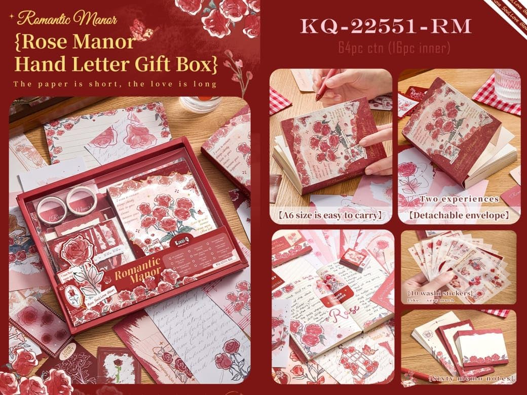 RUJVE Journal Supplies Kit Vintage Scrapbook Stickers Pack, Art Journal Kit, Bullet Junk Journal Planners DIY Decoration Paper Stickers Craft Kits Notebook Album Aesthetic Tape,Journaling Gift For Girl (rose red) 1