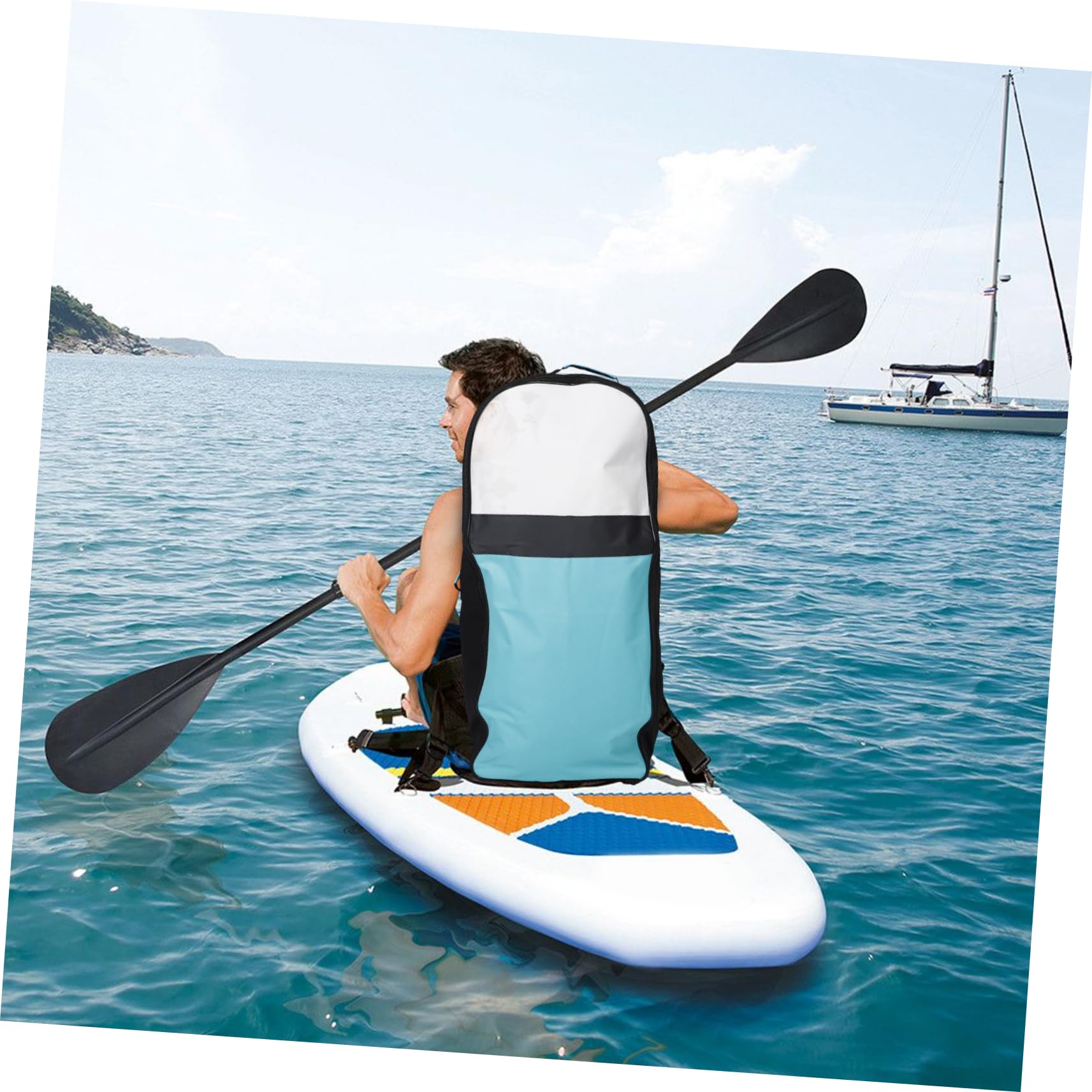Abaodam Aufblasbares Surfbrett aus Oxford Stoff mit Komfortablem Tragesystem und Einfachem Stauraum für Wassersport und Outdoor Aktivitäten für Erwachsene und Anfänger