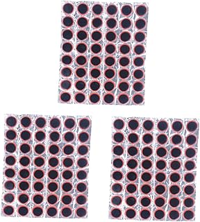 BESPORTBLE 3 Folhas De Acessórios Automotivos Remendo De Pneu De Ciclismo Remendo De Borracha De Pneu De Bicicleta Remendo De Reparo De Bicicleta Redonda Ferramenta De Reparo De Pneu Kit De