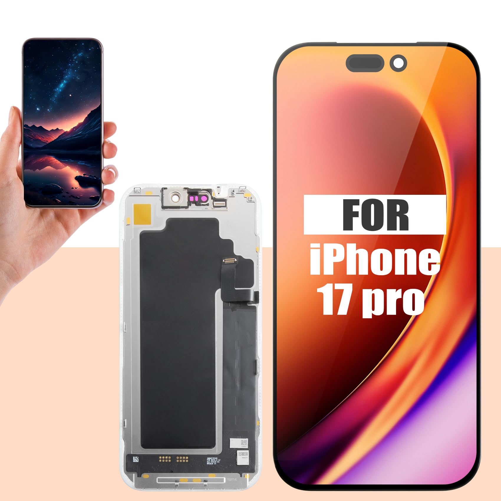 Amazon.com: Soft OLED Screen for iPhone 17 Pro Screen Replacement