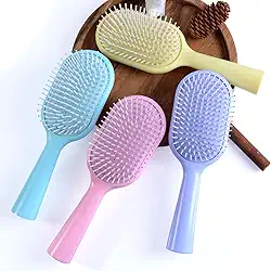 Pente de cabelo colorido almofada de ar antiestática pente de massagem para cabelos lisos e saudáveis