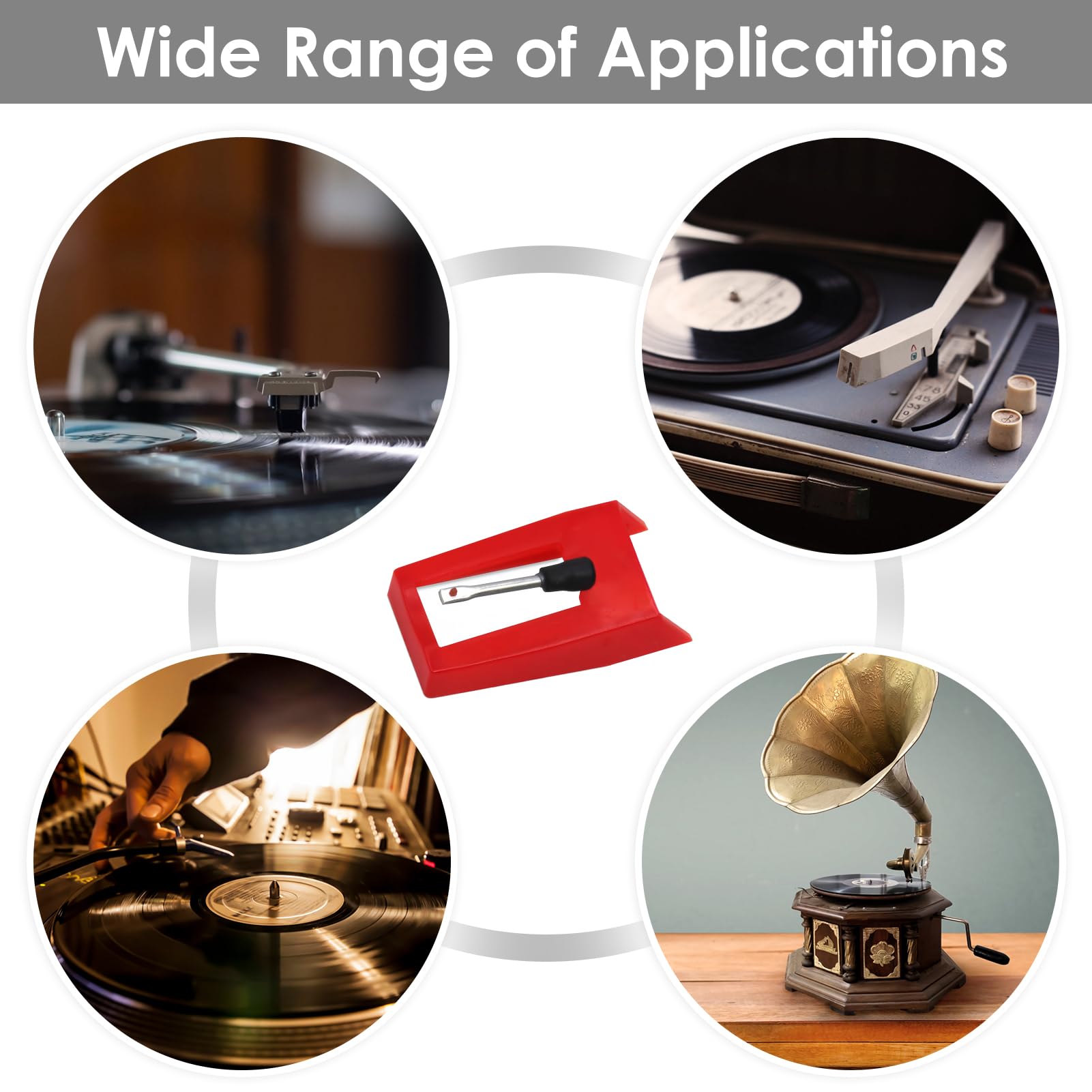 Lot De 10 Aiguilles De Rechange Pour Tourne-disque Vinyle AT3600L On OnBuy