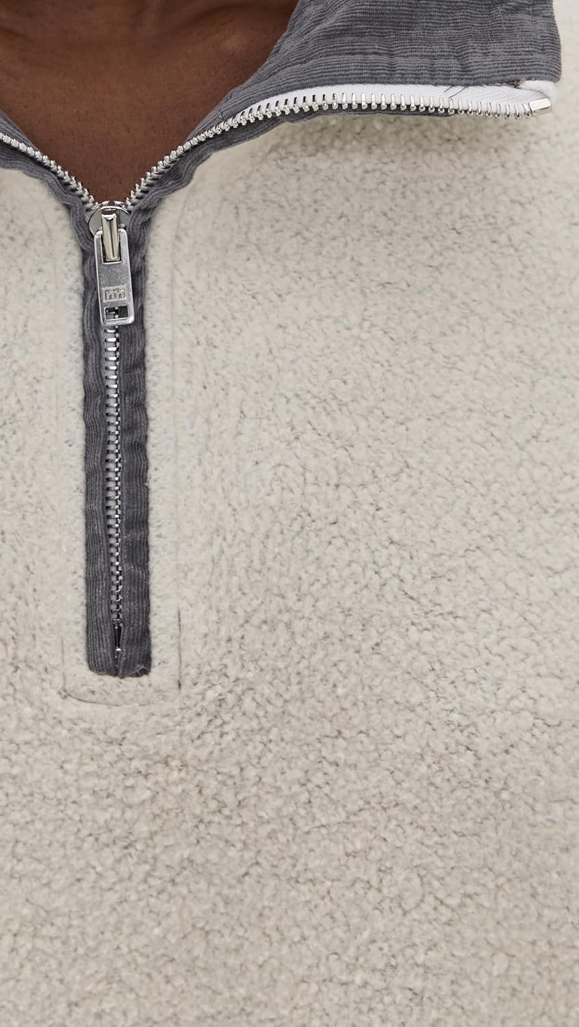 Les Tien Women's Bailey Banded Crop Half Zip Pullover - Image 6