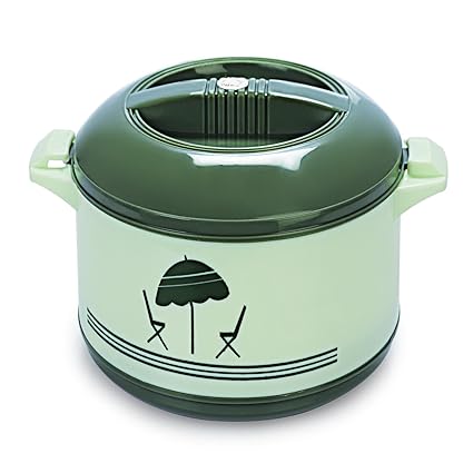 Cello Chef Stainless Steel 2500 Ml Insulated Food Server Casserole (Green)