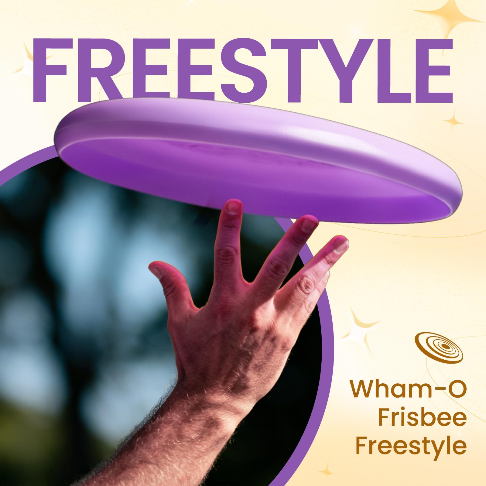 Wham-O Frisbee Freestyle Disc 160g, 26.67cm, Durable et Flexible en PE pour l'extérieur, la Plage, Le Plaisir en Famille