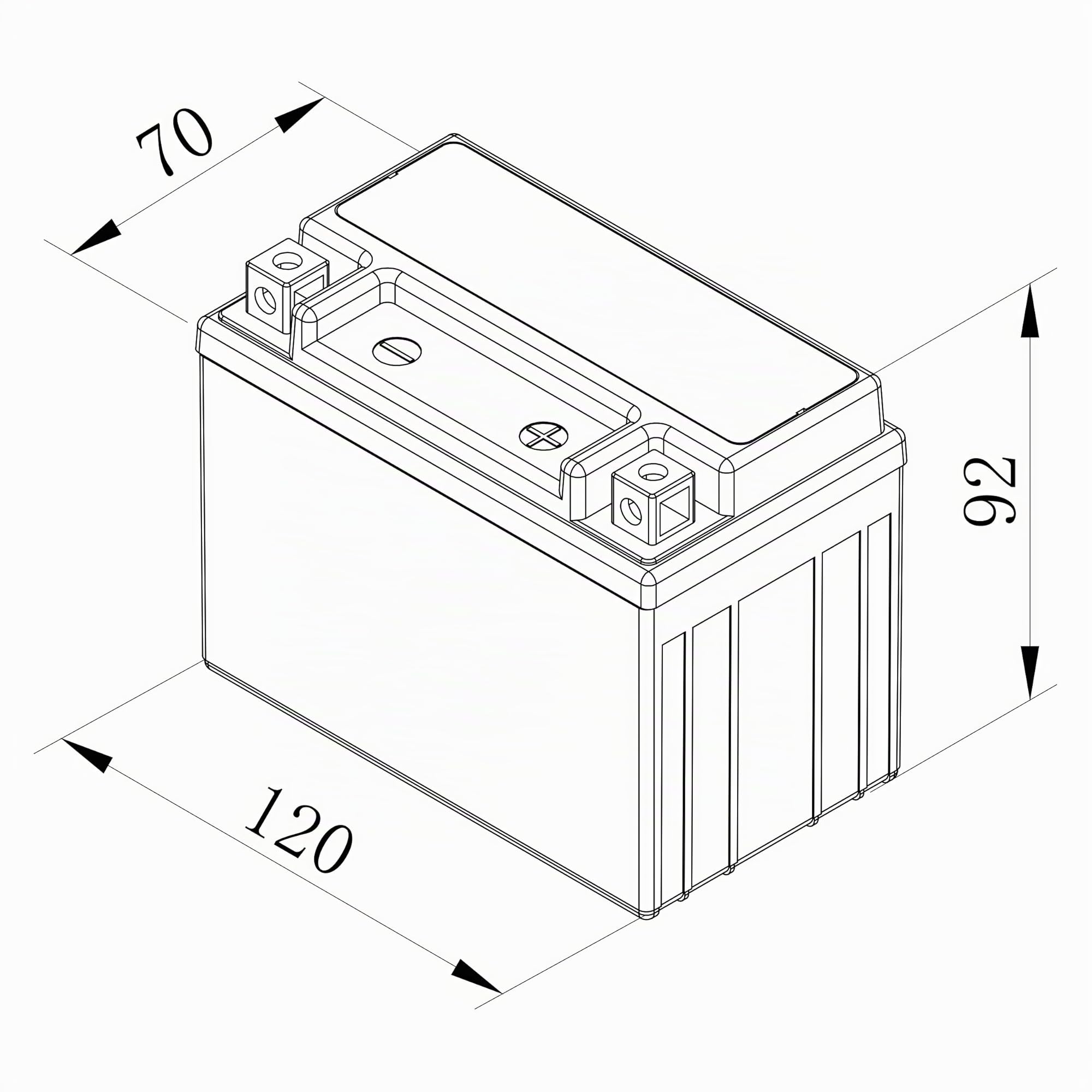 Bosch FA100 Batteria AGM per Motocicli 12V 55A 4Ah Compatibile M4F17 BB4L-B BTB4L