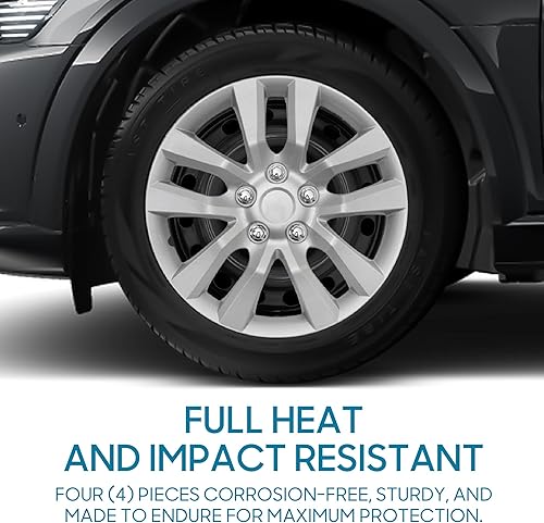 Miniatura 3 de BDK (paquete de 4) Tapacubos de 16 pulgadas de primera calidad para llantas de automóviles, camiones, SUV, furgonetas, reemplazo directo OEM