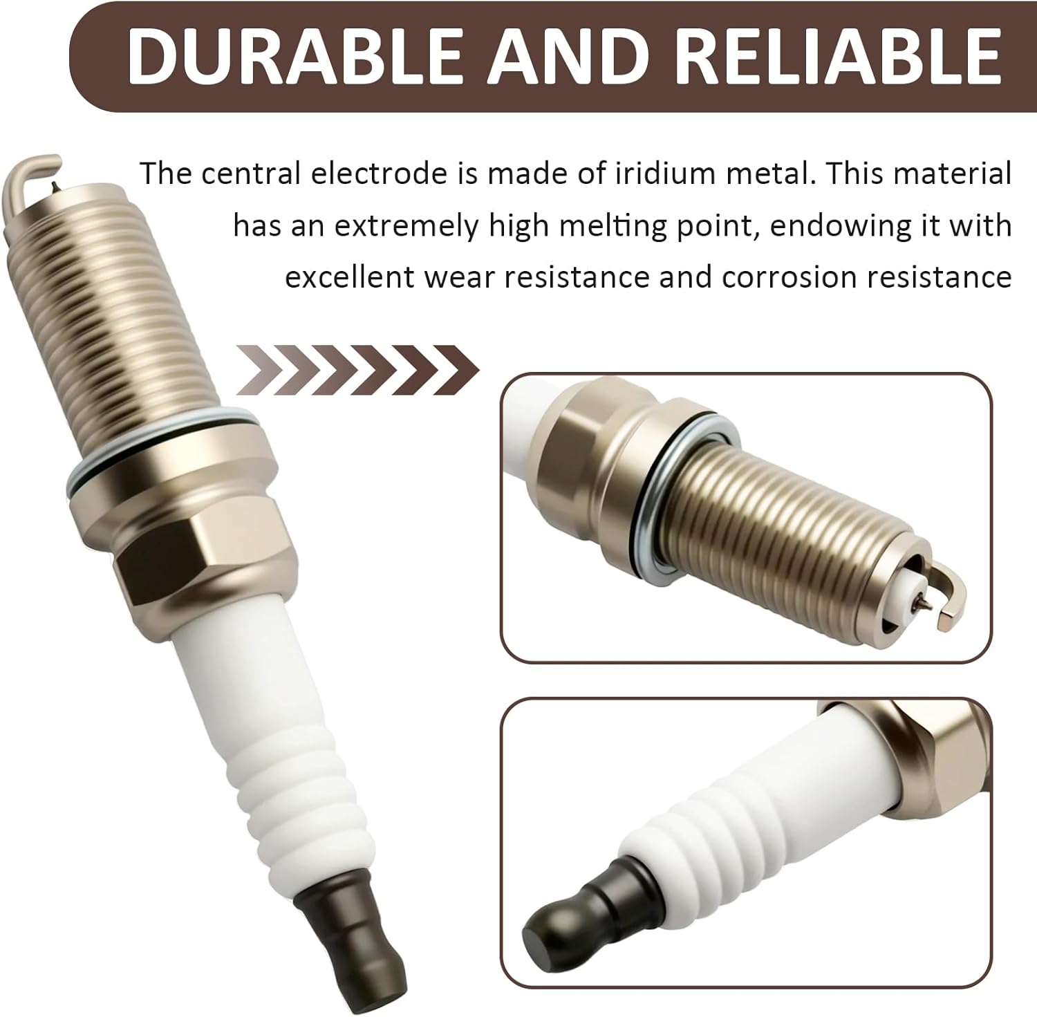 16PCS Iridium Spark Plug Compatible with Chrysler Dodge Jeep Ram 4.7L 5.7L 6.4L V8