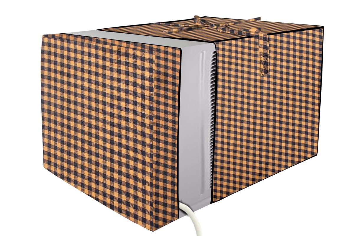 Stylista Window ac Cover Suitable for LG 2 Ton RW-Q24WWYA, Gingham Pattern Yellow Color Elastic fit Cover for Front and Rear of Window Ac (B0CWNX89KZ) Amazon Price History, Amazon Price Tracker