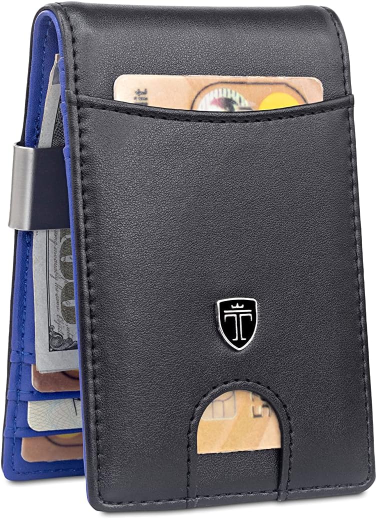 Money Clip Wallet RIO - Mens Wallets slim Front Pocket RFID Blocking Card Holder Minimalist Mini Bifold Gift Box