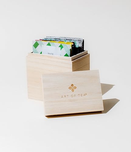 Vista 24 de Art Of Tea 6 secciones de cuero sintético con bolsas de té surtidas Caja de regalo surtido de té