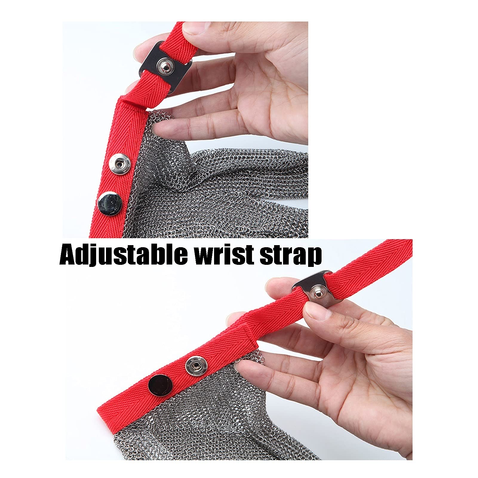 Gartenhandschuhe Schneideständige Handschuhe Mit 5 Schutzniveaus, Lebensmittelsicherheitshandschuhe, Für Die Arbeit Im Freien In Küchenbutchern (Color : 2 pcs, Size : Small)