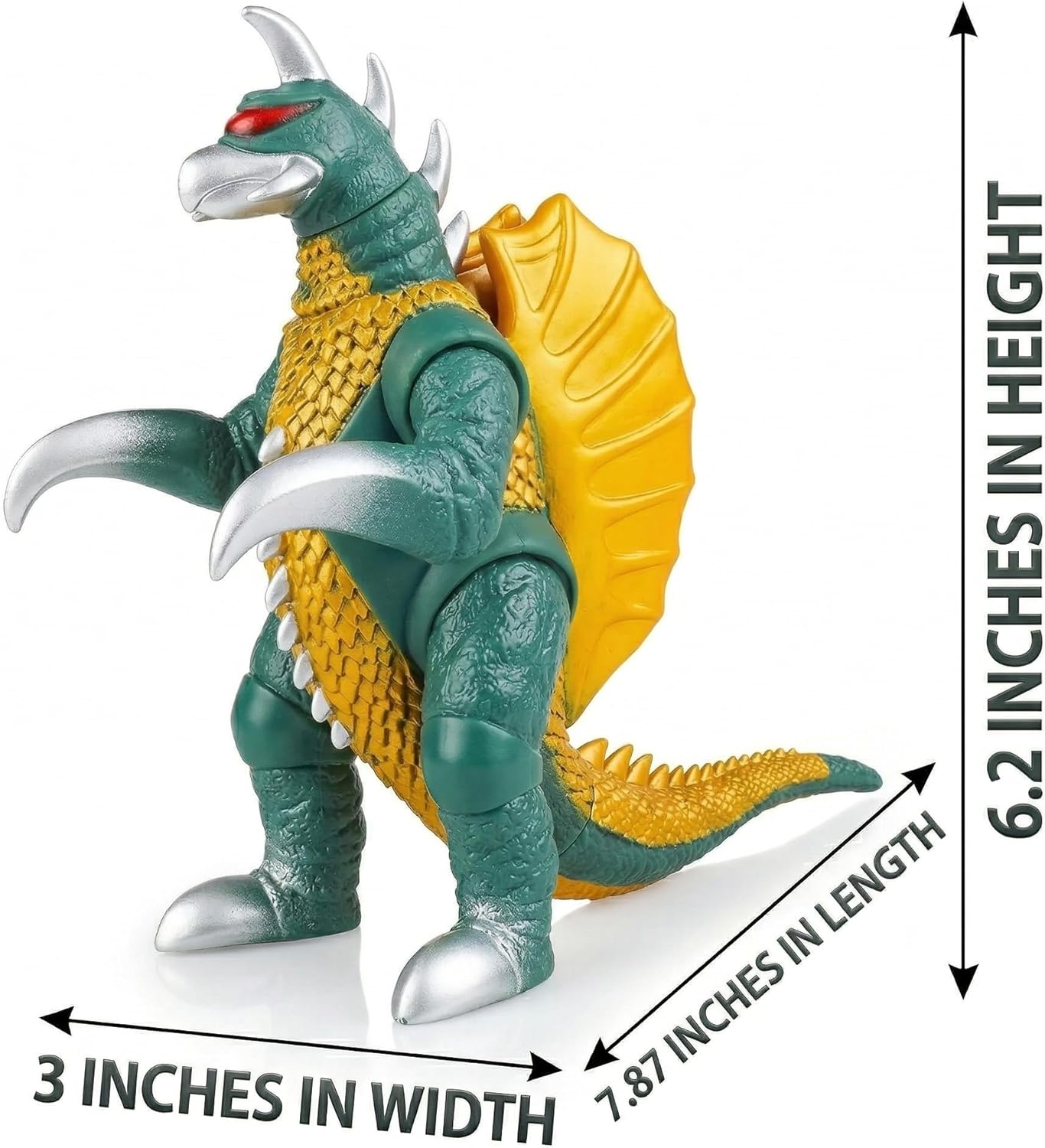 JAYKENIXO 2 Pack NEW Large Dragon Monster Action Figures 11 Inch – Movable Joints, Detailed Kaiju Creature Toys with Carry Bag for Kids Play, Collectible Display & Gift