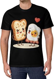 Let's All Go and Have Breakfast Mesh Gym Shirts for Men Workout T-Shirt Short Sleeve Crewneck Top Summer Tee
