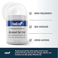Vista 3 de DeEnti Polvo acrílico para uñas, 2 onzas, gel avanzado transparente, grado profesional, sin burbujas, polvo acrílico para uñas Polvo acrílico