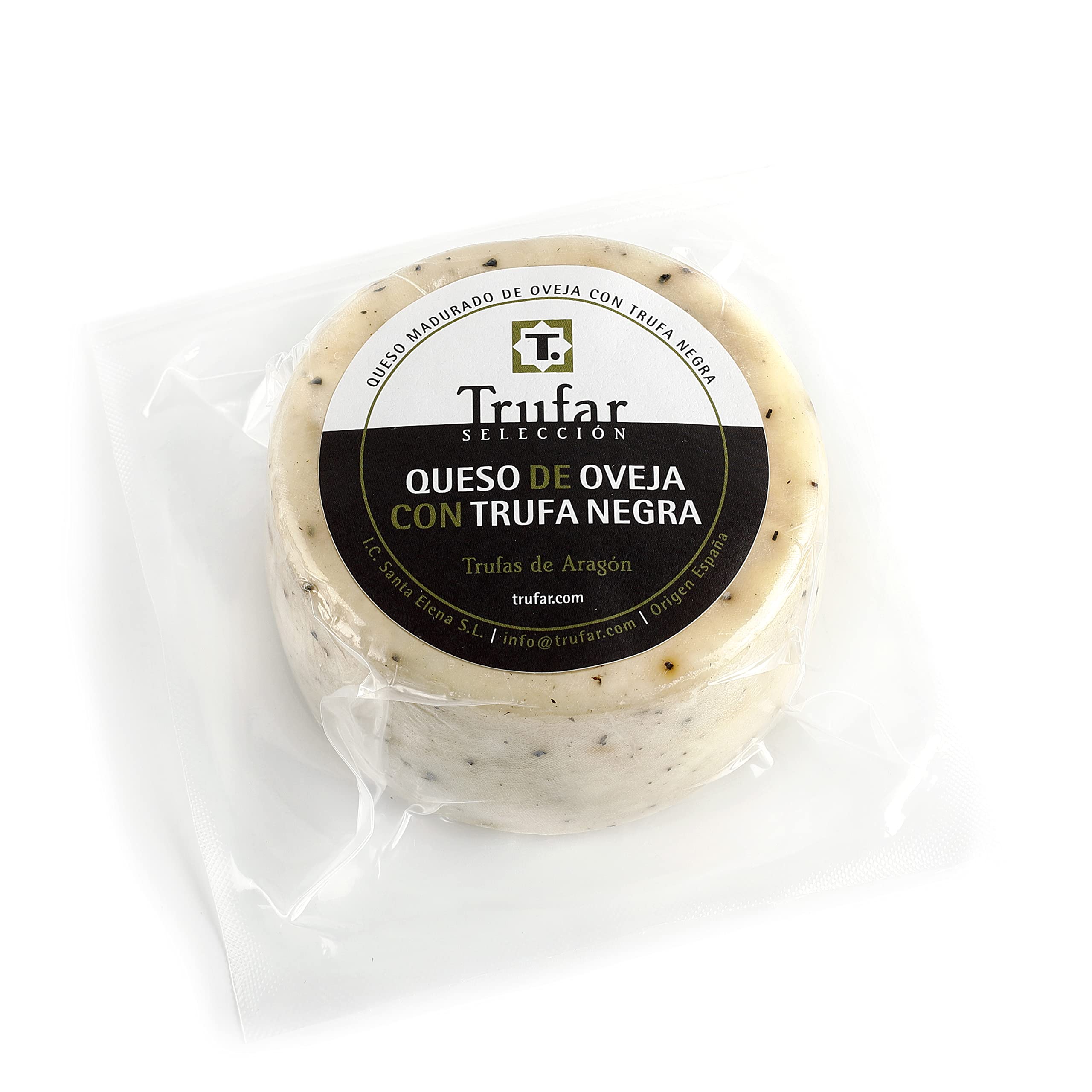 Queso de Oveja con Trufa Negra - Quesos con Trufa Negra - Queso Artesano con Trufa - Trufar Selección - 500gr