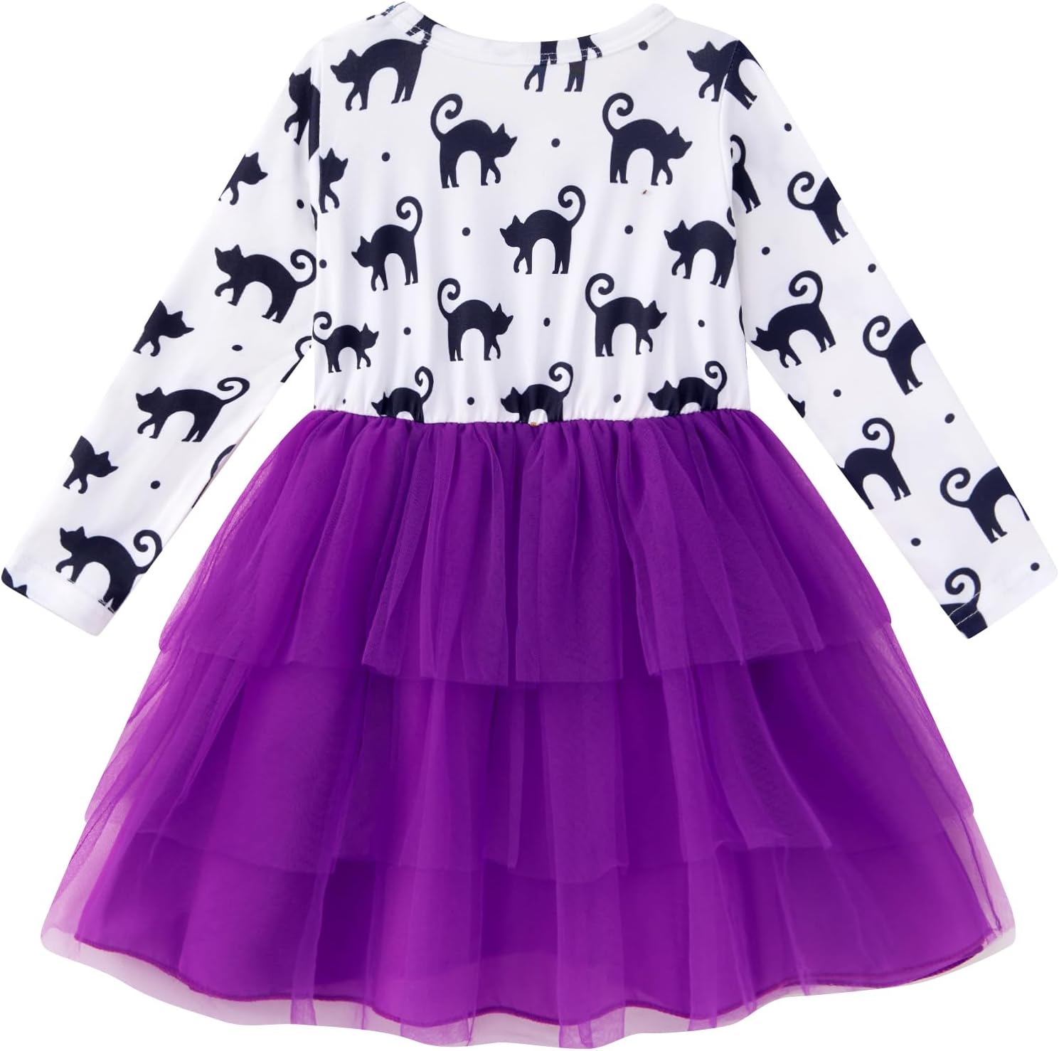 Vieille Toddler Girls Halloween Dress Long Sleeve Tutu Dresses 2-6 Years