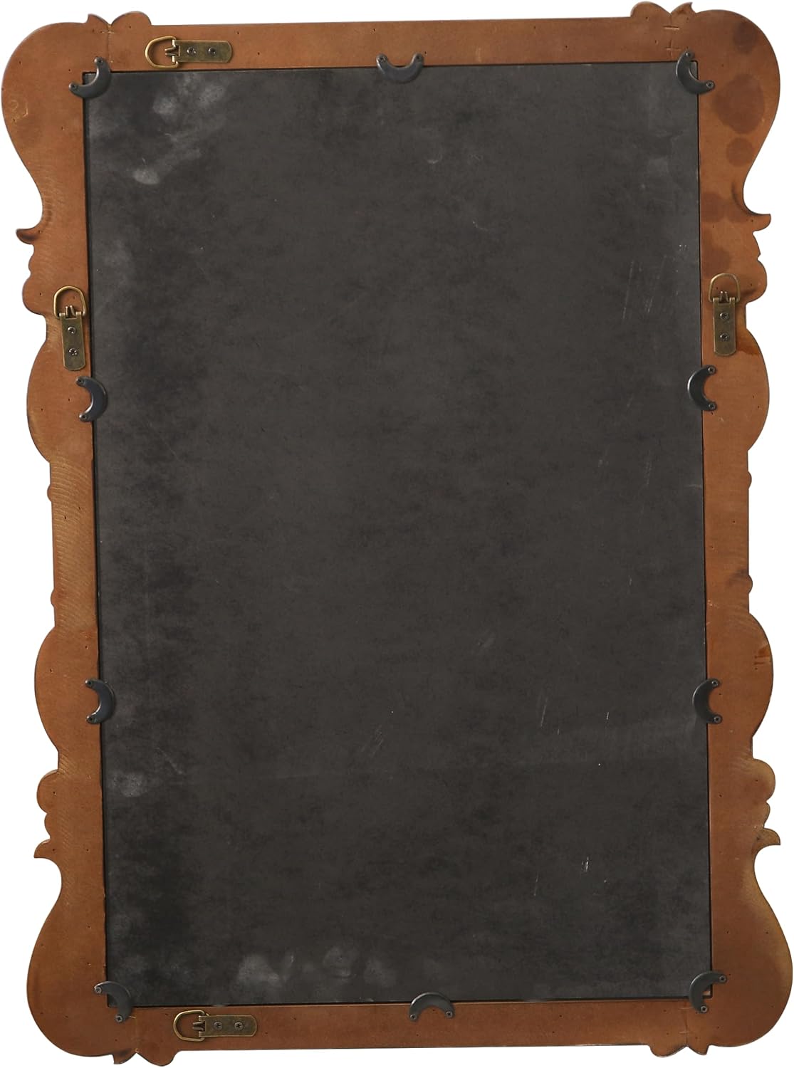 Antique Gold Baroque Mirrors for Wall Decor 30 X 21 Inch, Hanging Rectangular Wooden Frame Vintage Mirror for Living Room Bathroom Bedroom Entryway Hallway, Horizontal or Vertical