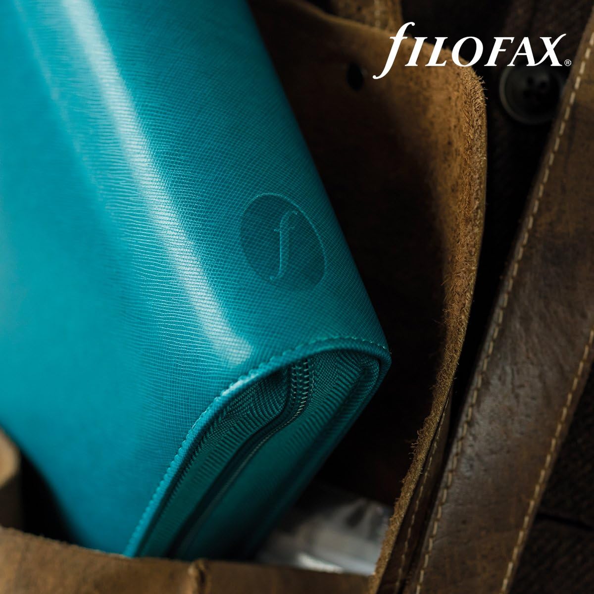 Filofax Saffiano Personal Organiser - Aquamarine