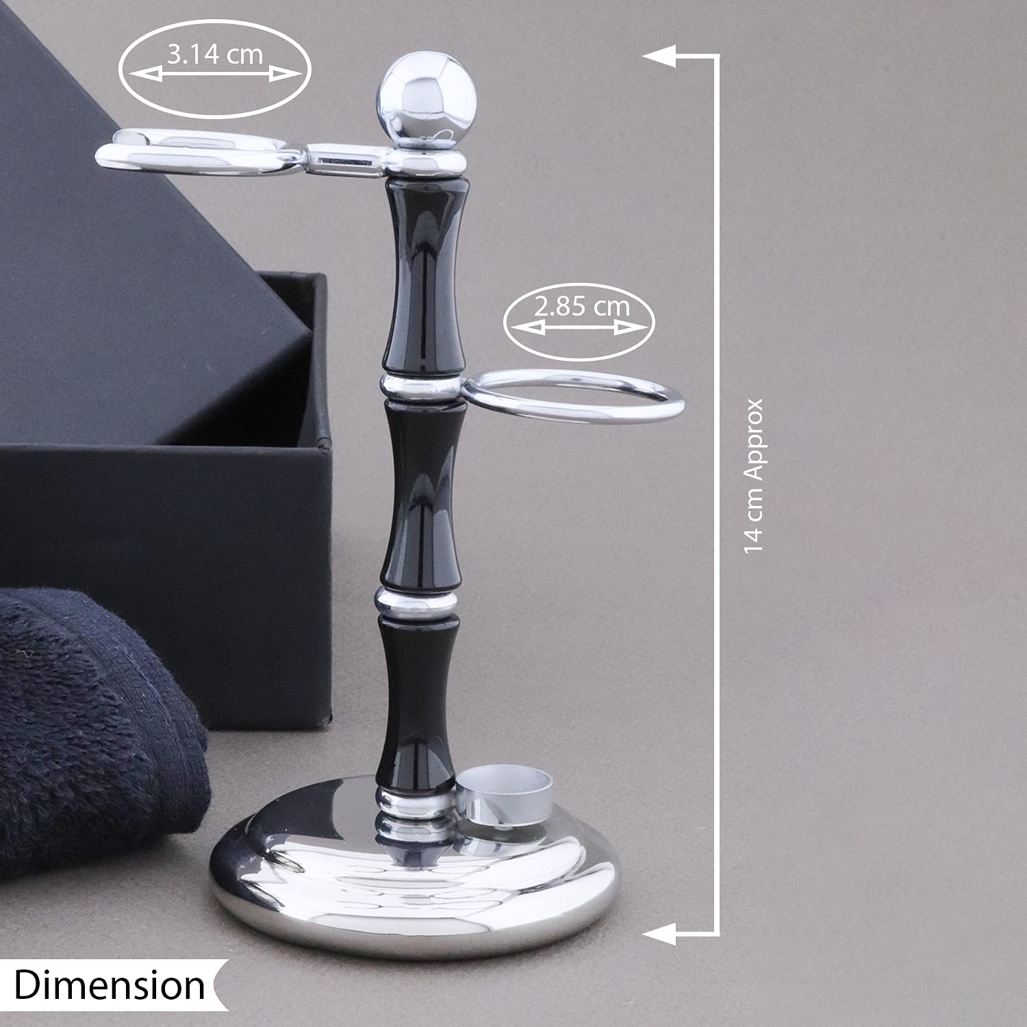 Haryali London Luxus Rasierset für Männer, Rasierhobel Set für Herren, Nassrasierer, 3-Klingen-Rasierer mit Griff, Rasierpinsel set und Rasierständer, Herrenrasierer, Shaving Kit, Geschenk für Männer