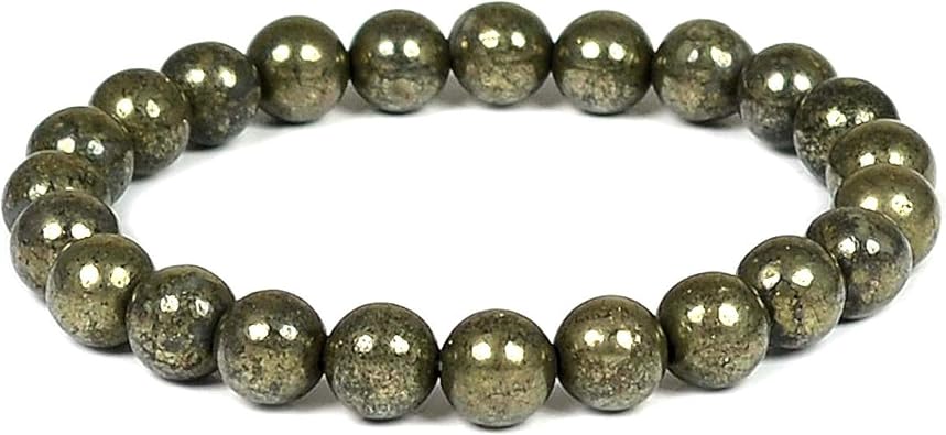 Handmade Natural Bracelet for Women And Men - Stretchable 8mm Bead Bracelet - Adjustable size Crystal Bracelet for Men and Women Crystal Healing Gifts