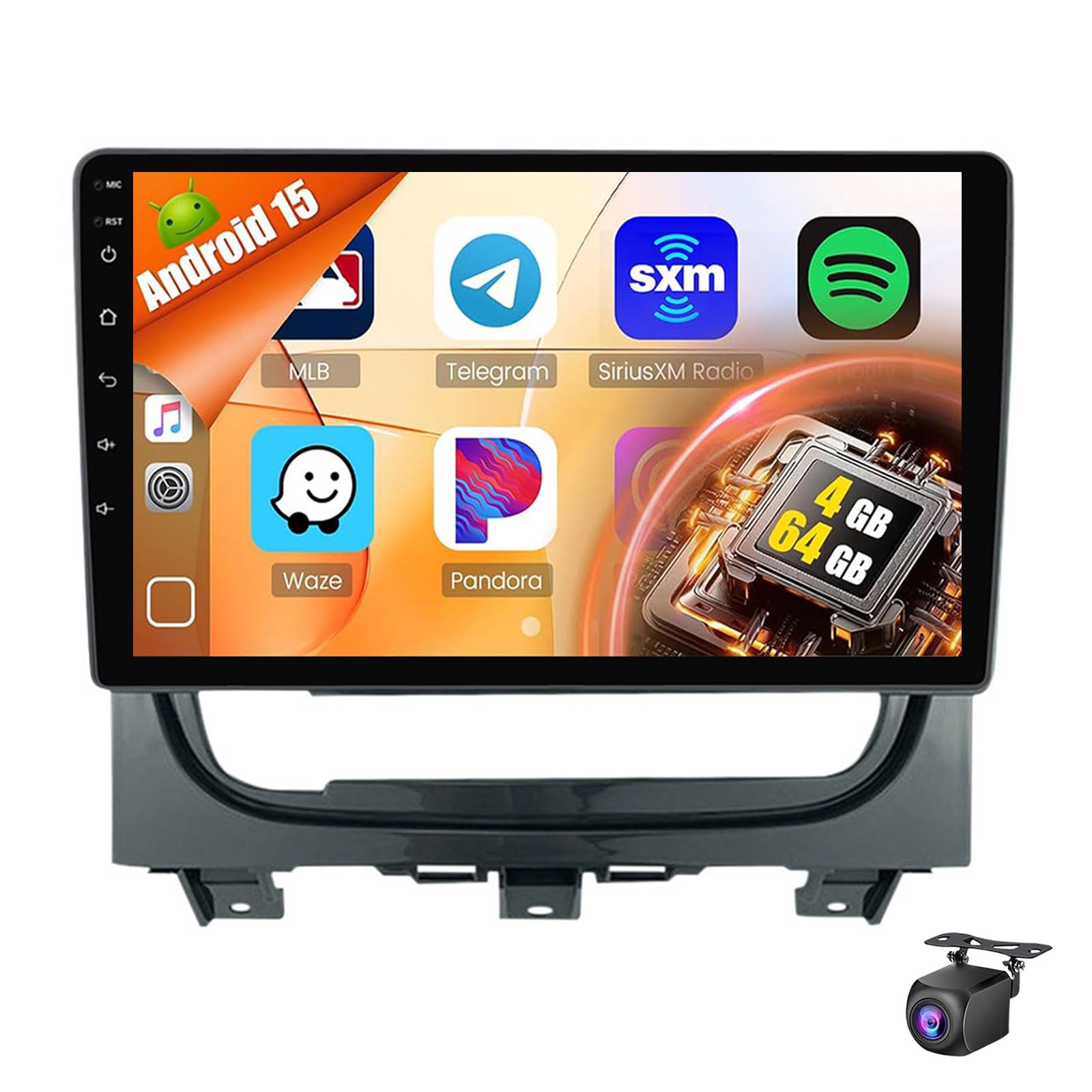 Android 15 Car Radio For Fi-at Strada Idea 2020 2021 With Wireless Carplay Android Auto,9 Inch Touchscreen Car Stereo Bluetooth FM RDS GPS Navigation WiFi 32EQ SWC Backup Camera(Size:8Core 6+128G)