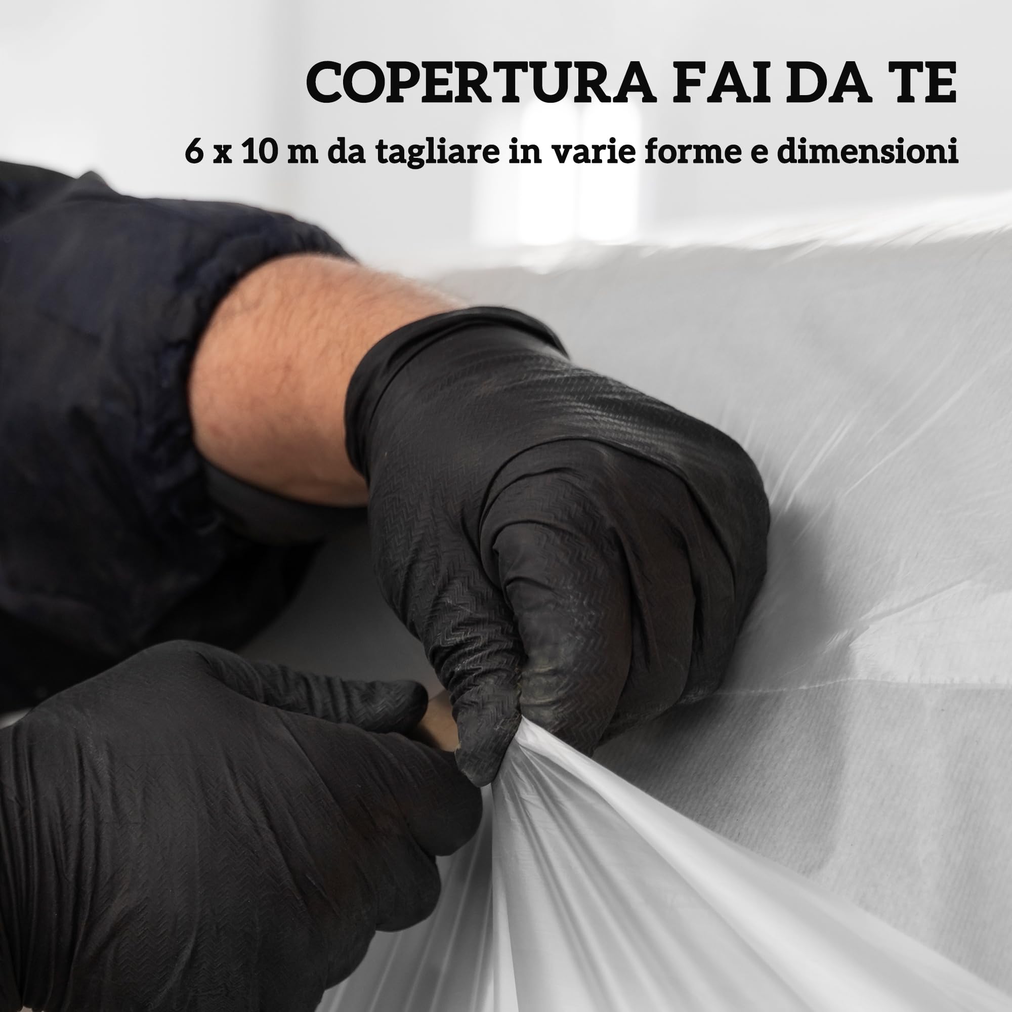 Outsunny Copertura per Serra in PE 150g/m² 6x10 m, Telo di Ricambio per Serre a Tunnel Anti UV e Impermeabile, Rivestimento in Plastica, Trasparente