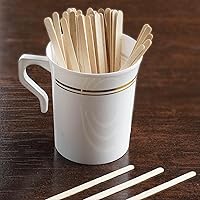 Vista 5 de Efavormart - Paquete de 5000 agitadores de café desechables redondos clásicos de madera de abedul de 4 pulgadas