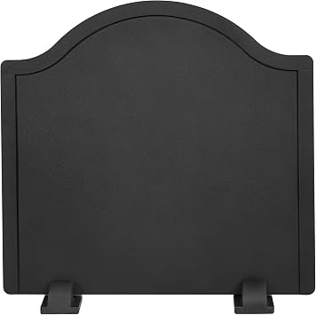 Firebacks for Fireplace-Iron Fireback with Feet, Fireplace Heat Reflector, Fireplace Back Plates, Heat-Resistant Material with Minimalist Look for Wall Protection 16.5inch
