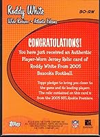 Vista 2 de Roddy White Card 2005 Bazooka Originals Jerseys #BORW