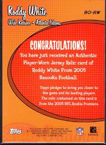 Miniatura 2 de Roddy White Card 2005 Bazooka Originals Jerseys #BORW
