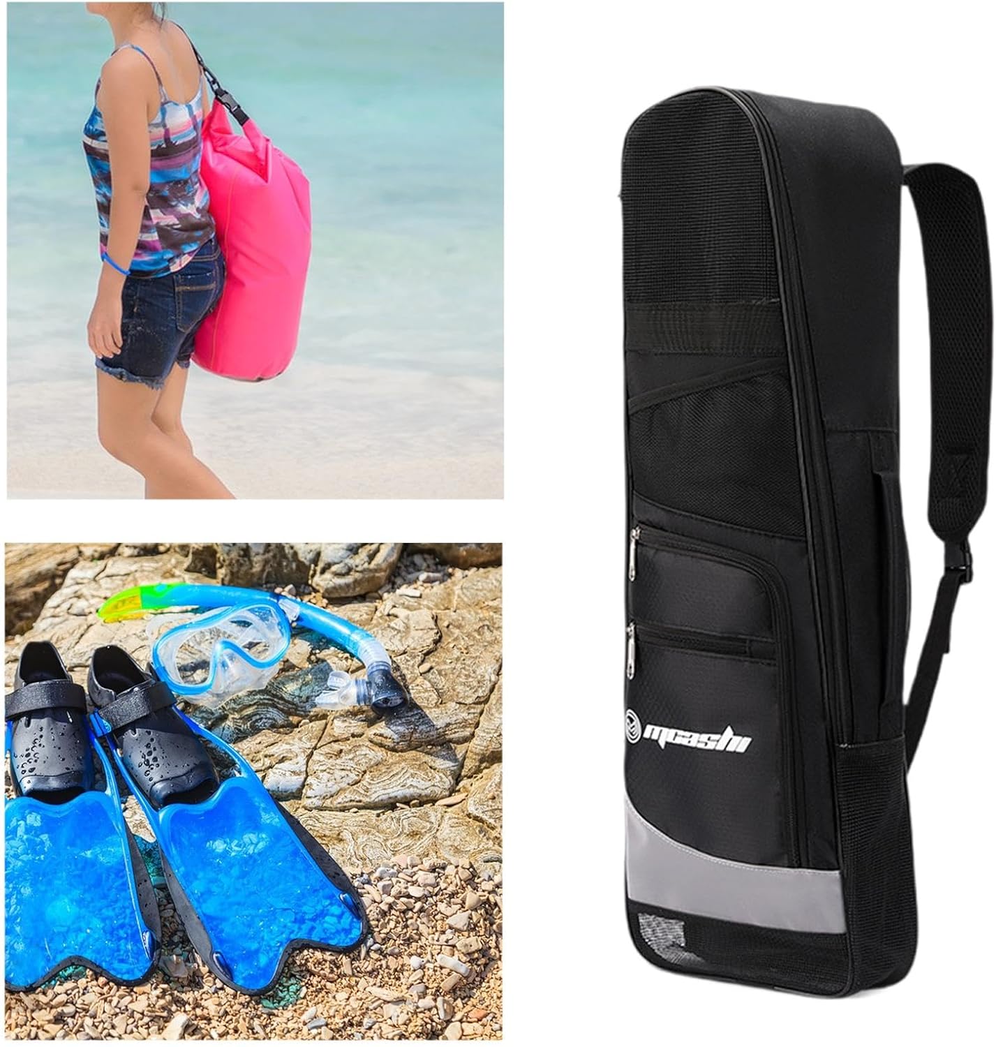 Snorkeling Equipment Bag with Adjustable Strap for Water Sports And Travel