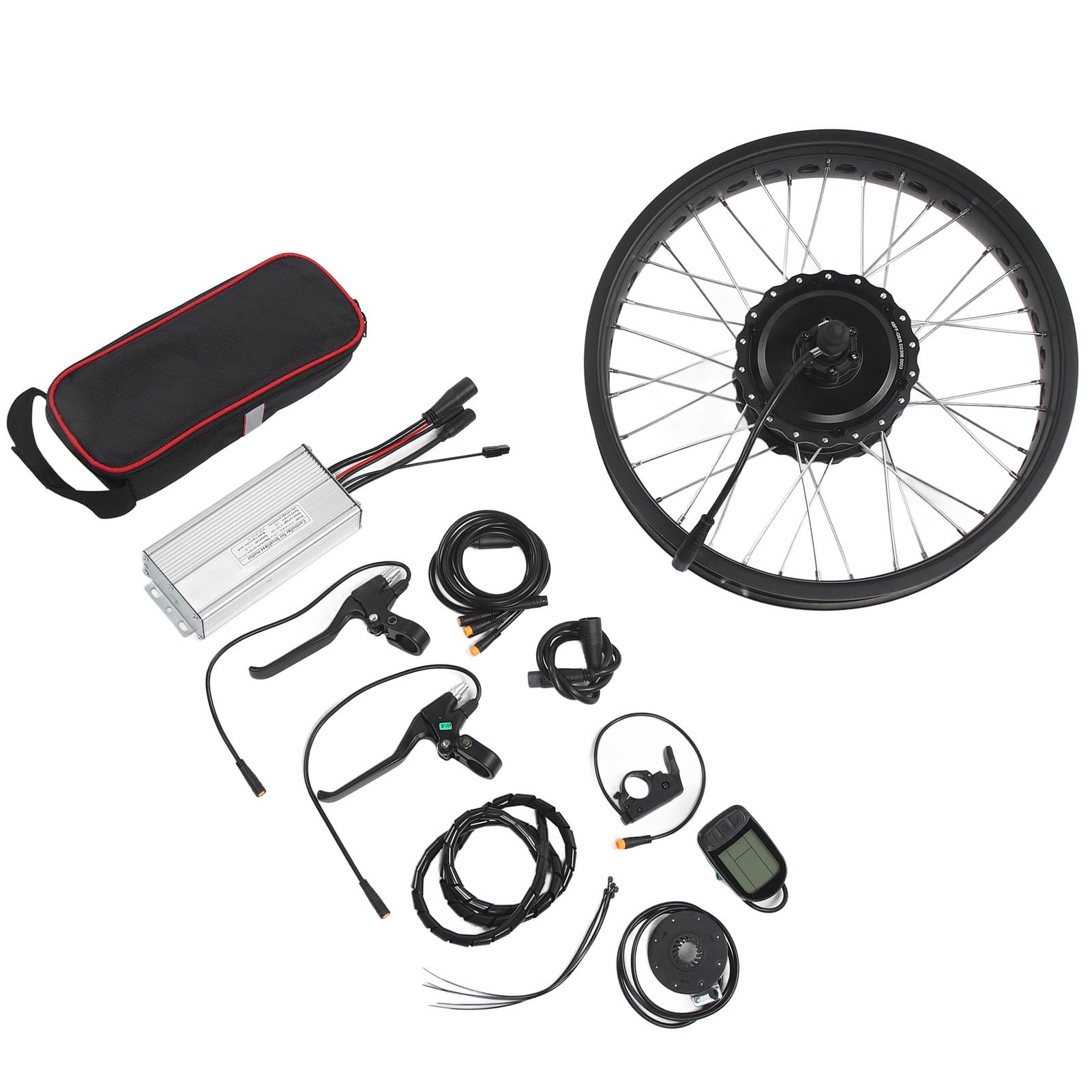 Amazon | 電動自転車後輪ハブモーターキット、ブレーキレバー