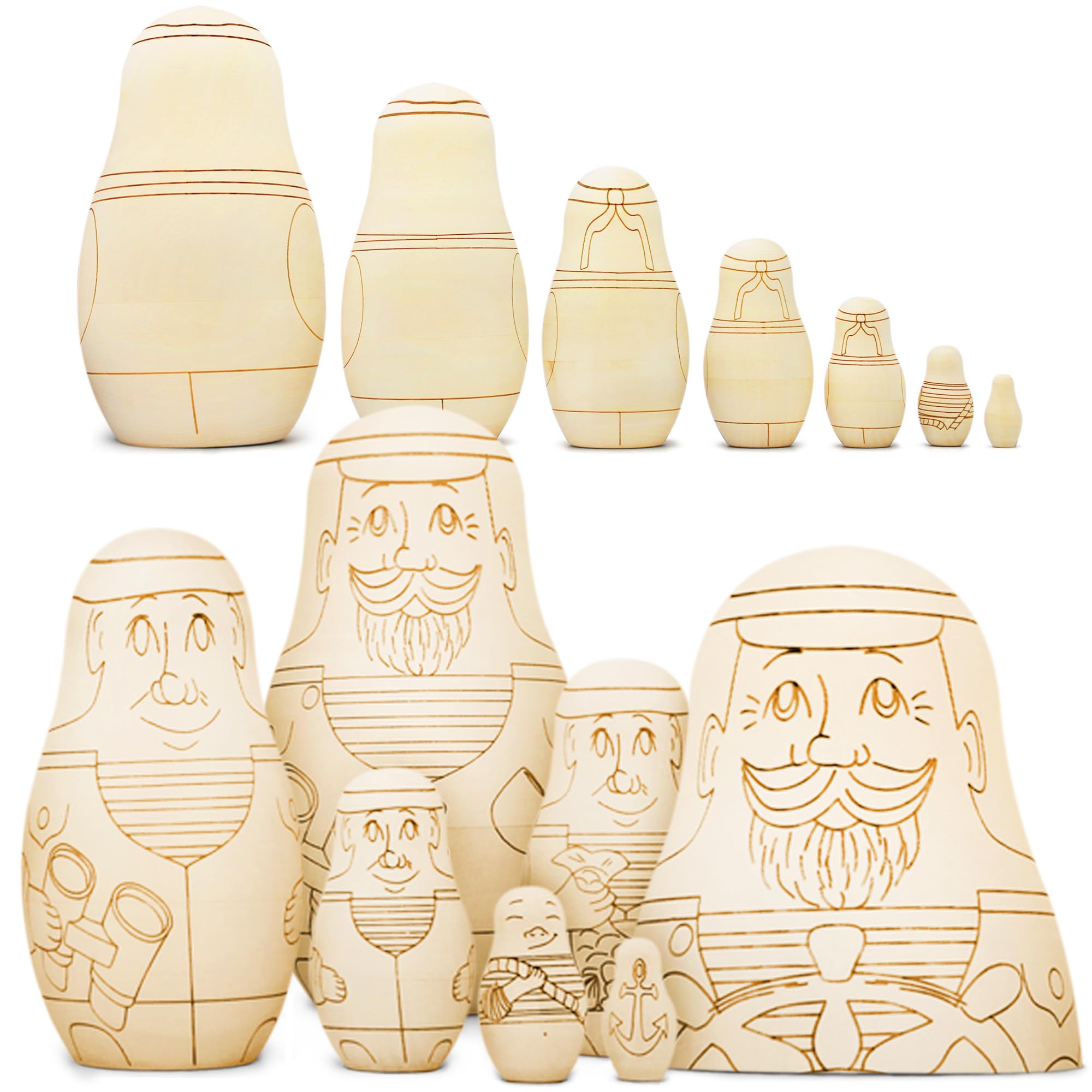 Poupée russe Matriochka Maidan de 7 pièces - M7G2A - - Jeux Poupée russe Matriochka Maidan de 7 pièces - M7G2A - - Jeux