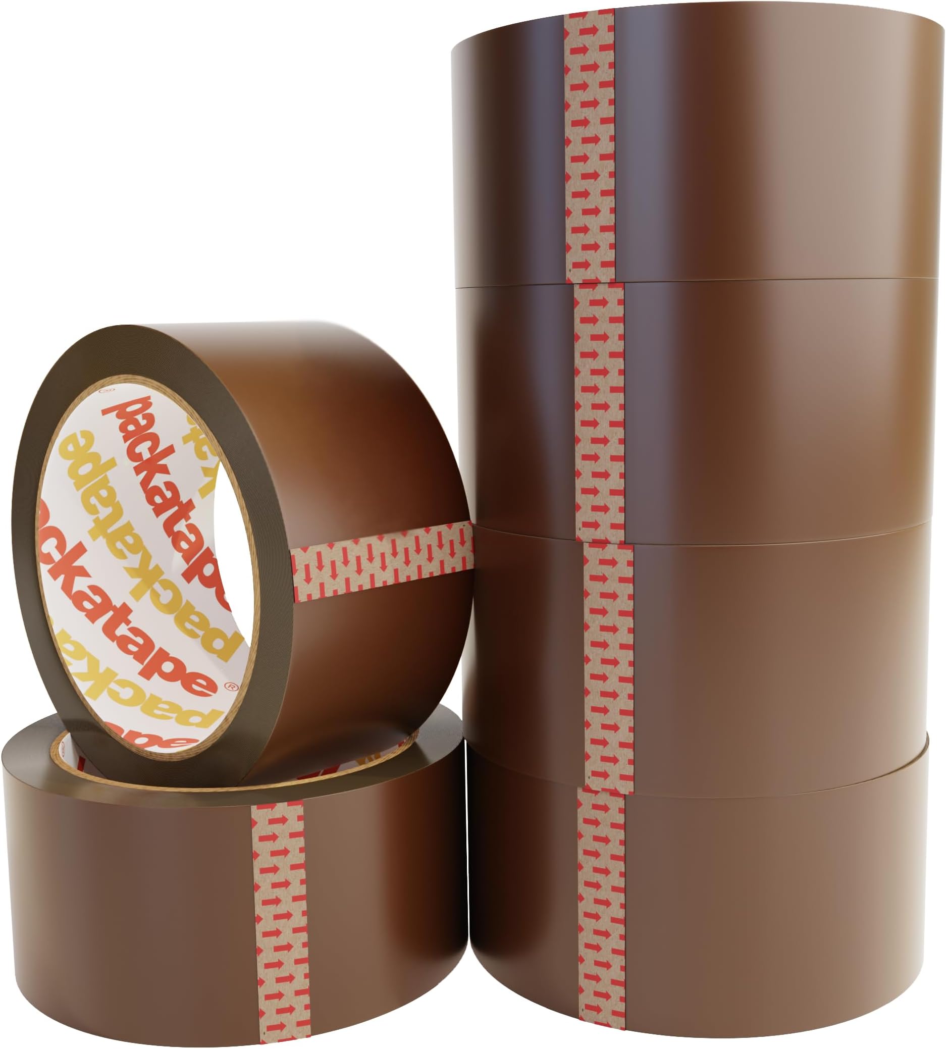 Packatape - 6 Rolls Per Pack 48MM x 66M Brown Packaging Tape for Parcels and Boxes. This 6 rolls pack of Heavy Duty Brown Packing Tape Provides a Strong, Secure and Sticky Seal for your Boxes
