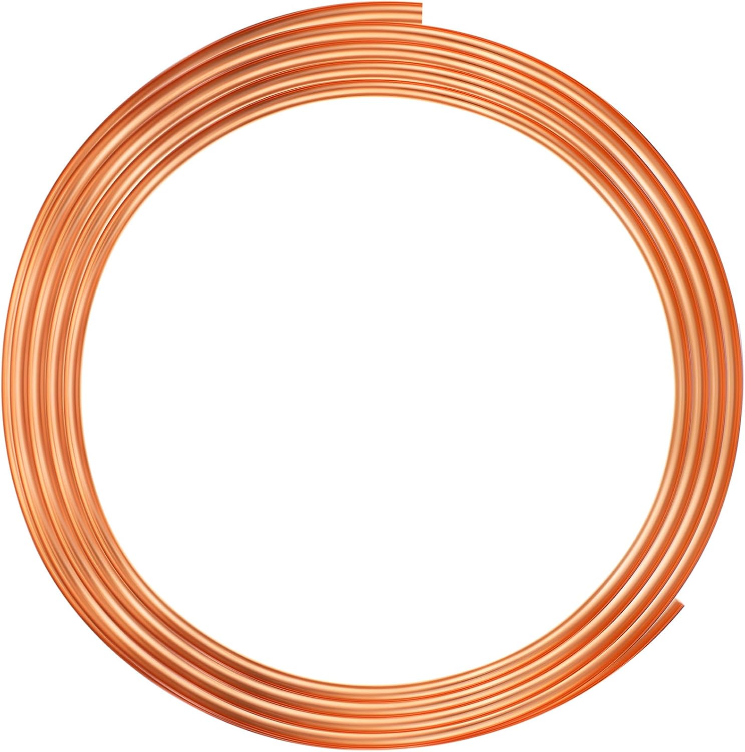 Yaocom Copper Tube 1/2" OD x 7/16" ID x 10 Ft Refrigeration Copper Tubing T2 Copper Tube Soft Coil Copper Tubing for Air Conditioners, DIY Projects, Refrigerators, Industry