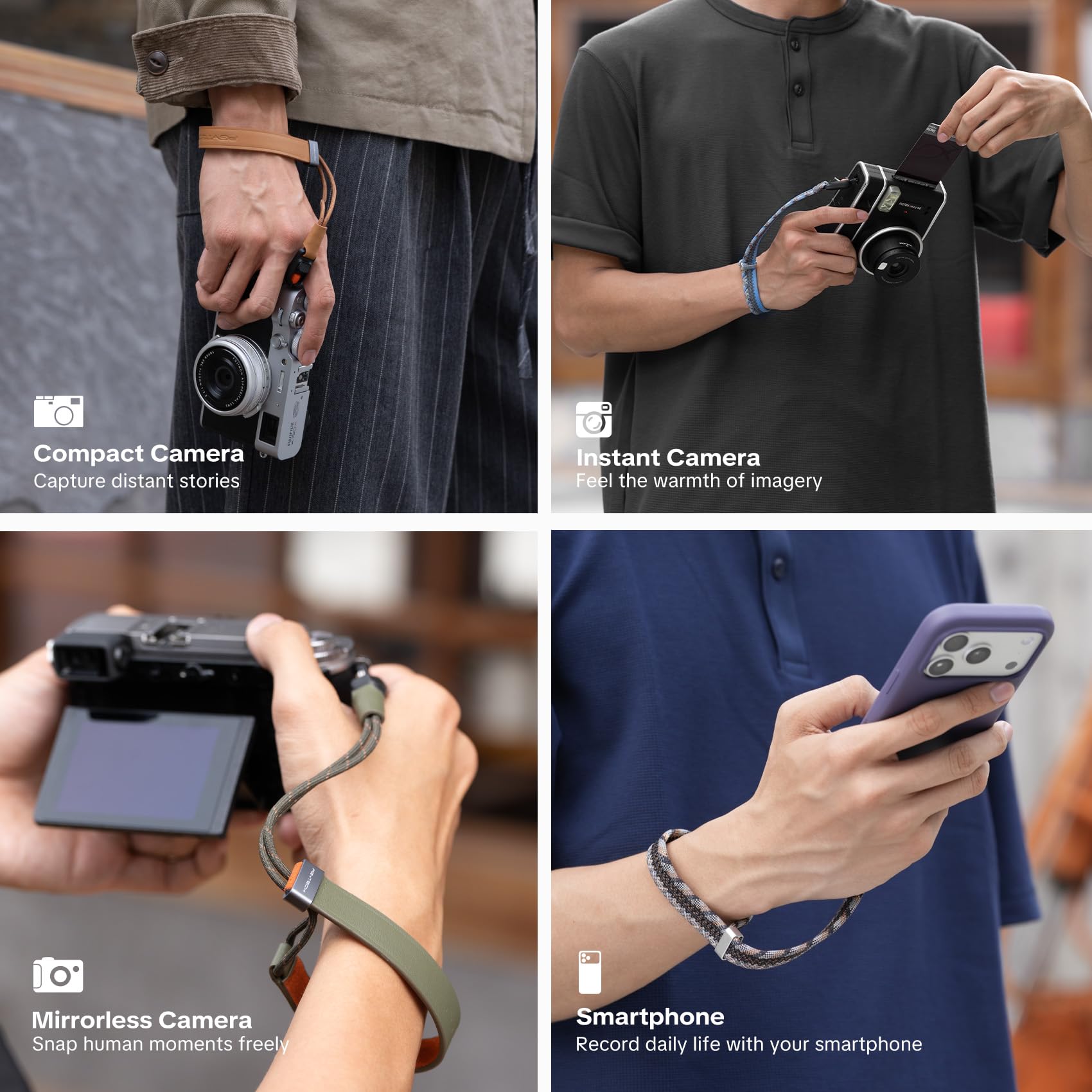 PGYTECH Dragonne pour appareil photo Slim Vintage