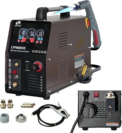 LTP5600CD Plasma Cutter with Built-In Air Compressor, 56A, 5/8" Clean