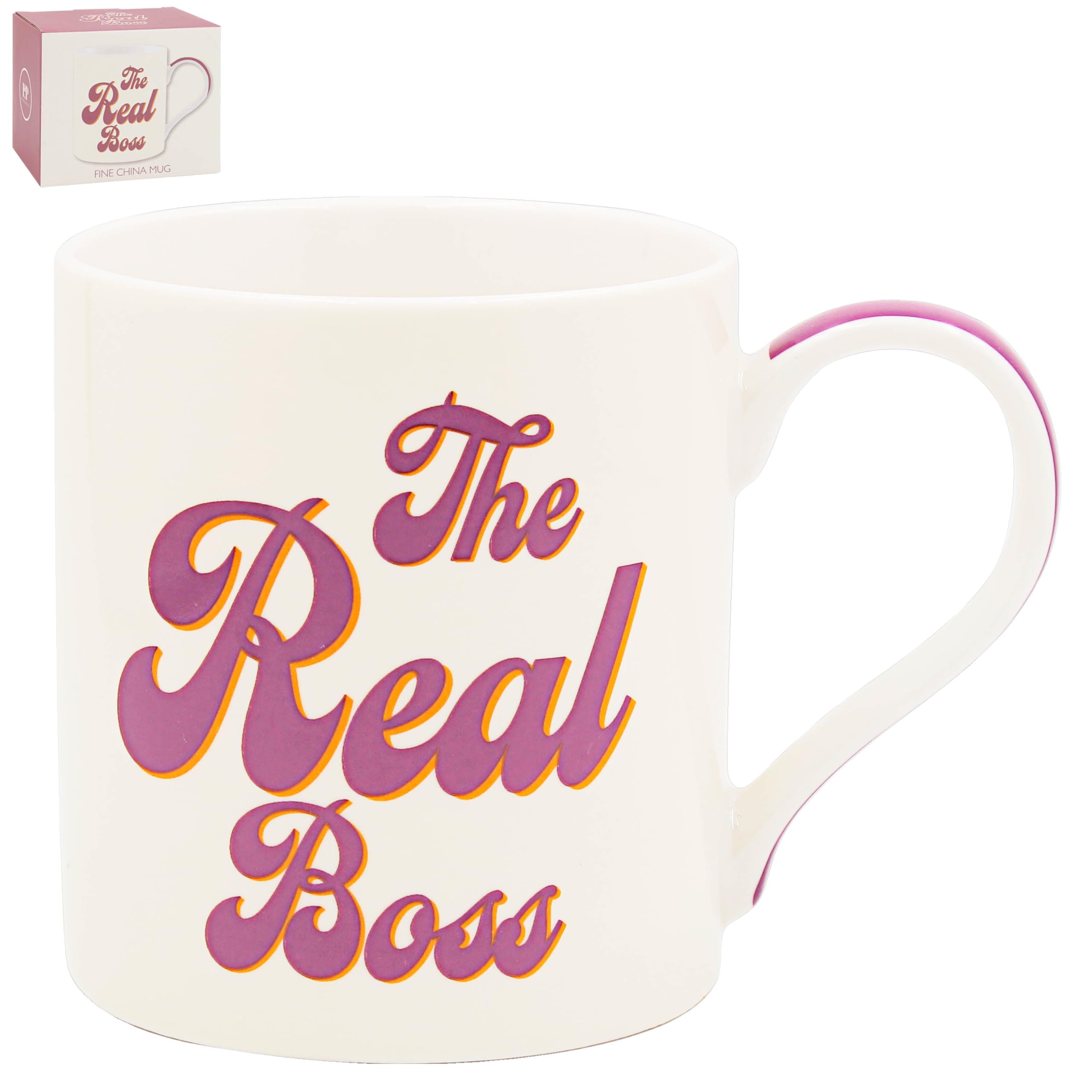 Lesser & Pavey His N Hers Real Boss Mug 350ml