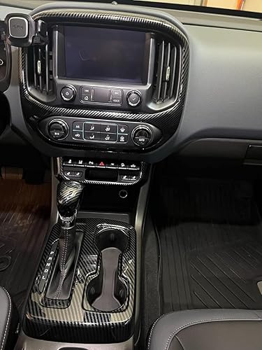 Miniatura 3 de Cartrims Star Control - Cubierta de panel de cambio de marchas, decoración de fibra de carbono, accesorios interiores de automóvil, compatibles con