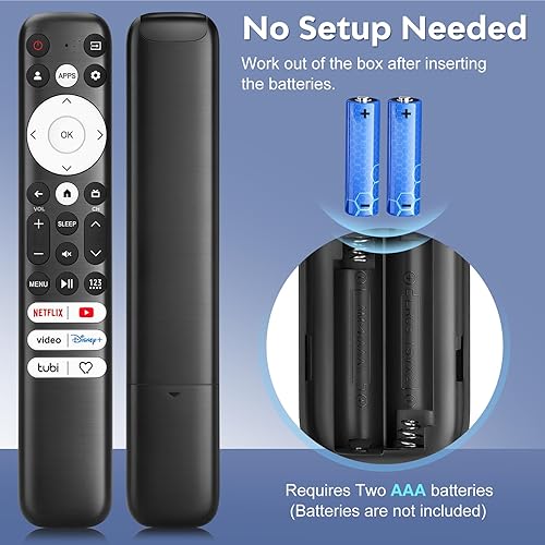 Vista 49 de Paquete de 2 controles remotos de repuesto solo para Roku TV, compatible con TCL Roku/Hisense Roku/Onn Roku/Sharp Roku/Element Roku/Westinghouse