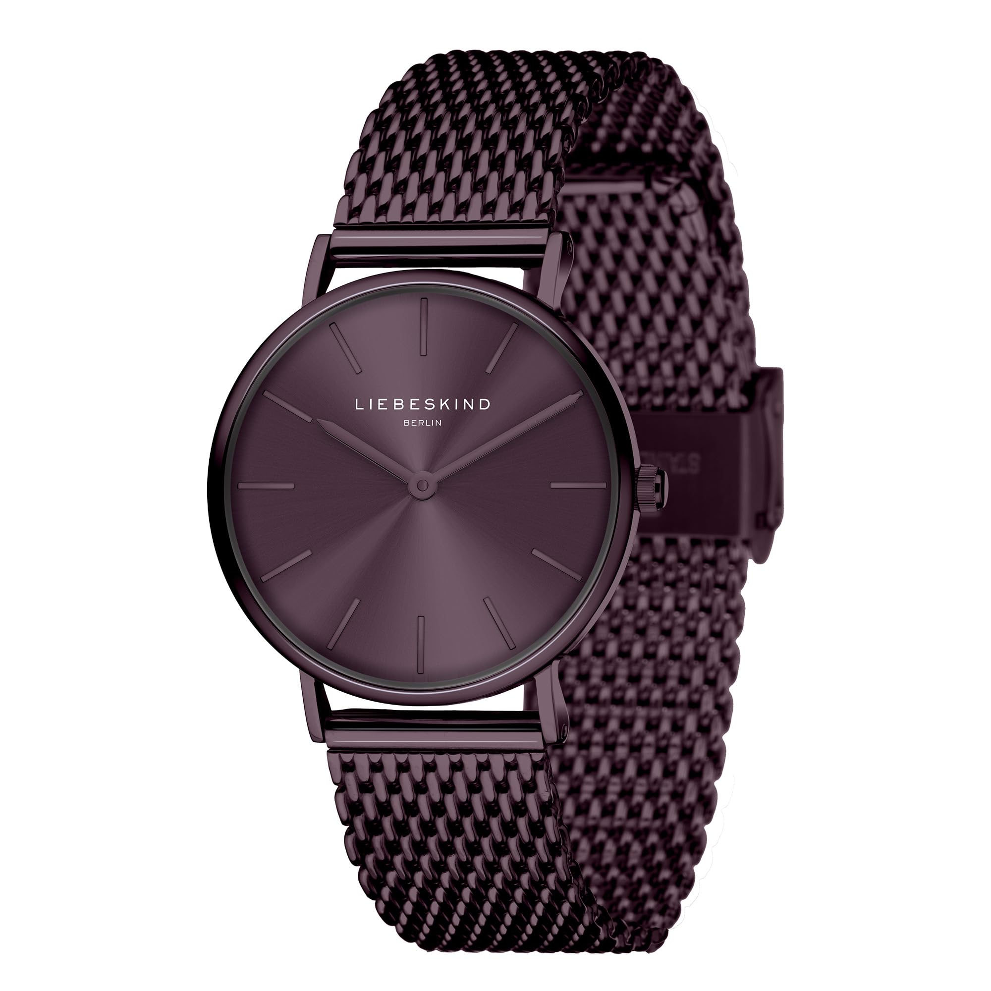 LIEBESKIND Berlin Damen Armbanduhr - 30 mm Quarzuhr mit rundem Gehäuse - Edelstahl-Mesharmband - 5 ATM Wasserdicht - Zeitlos & filigran