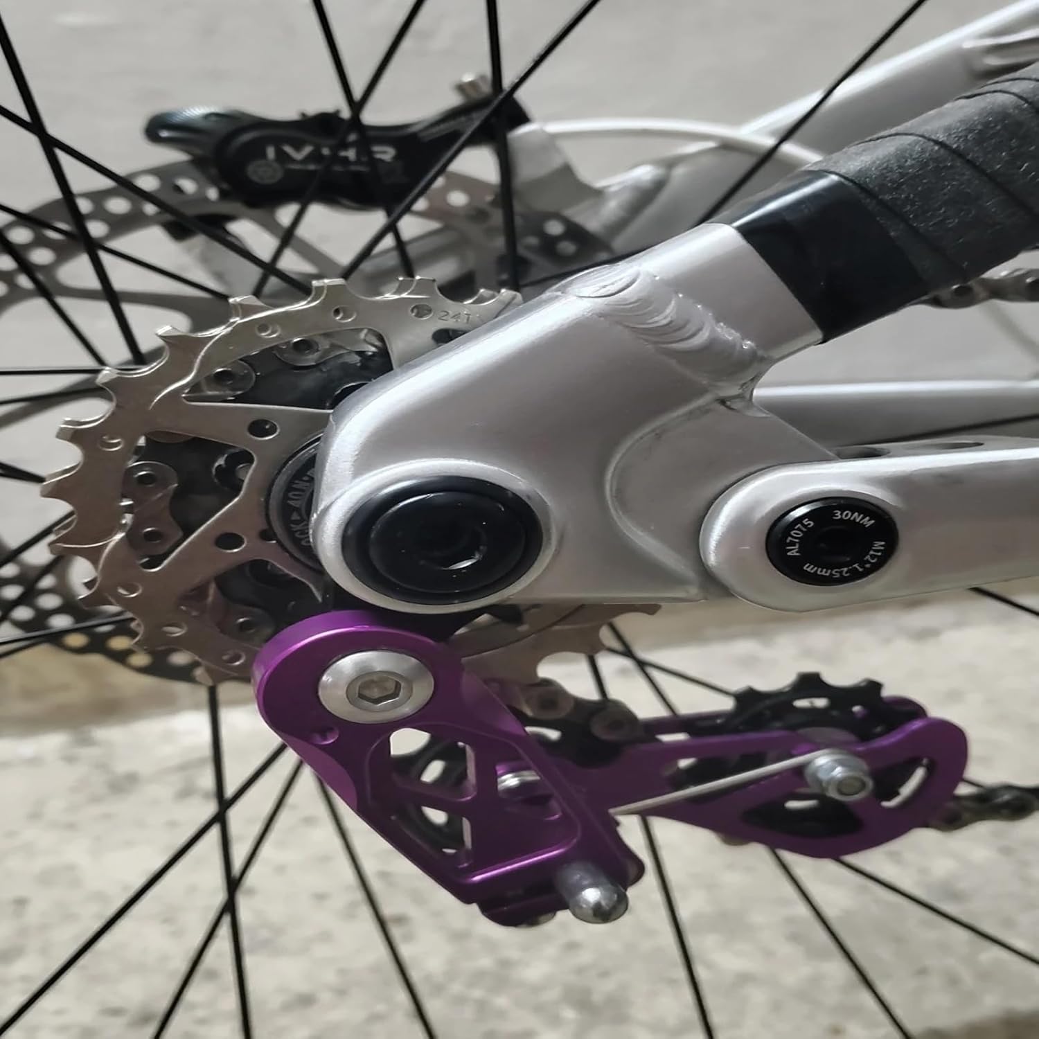 Single Speed Chain Tensioner with Easy Installation - Features Double Spring Guide & Multi-Segment Tension on CNC Aluminum for Silent, Fluid Performance - Fits BMX, Folding Bike