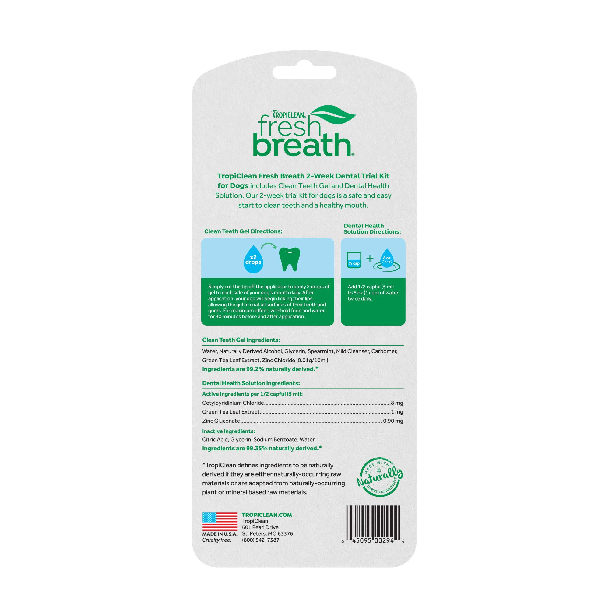 Fresh Breath von TropiClean Dental Trial Kit